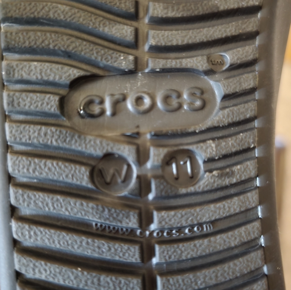 Crocs Black Ballet Flats, size 11 - Picture 4 of 4